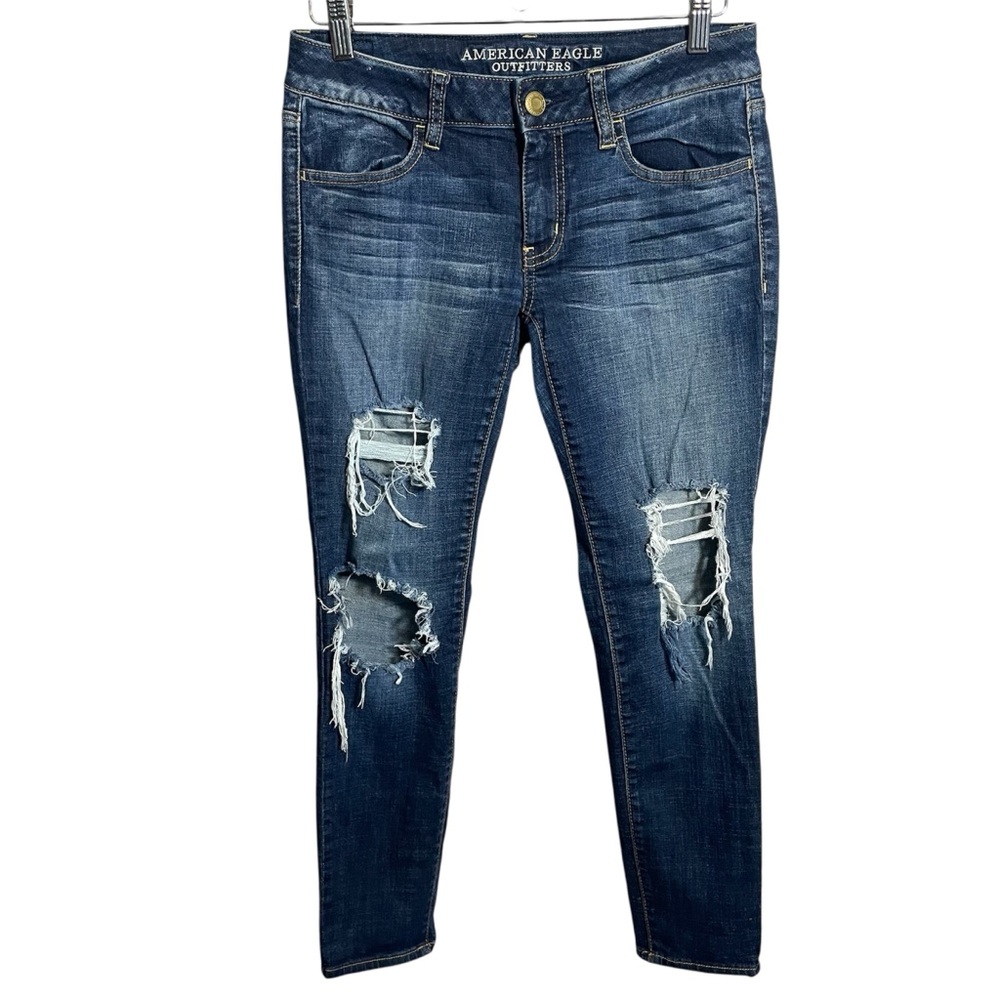 American Eagle Outfitters Jeggings Distressed Style